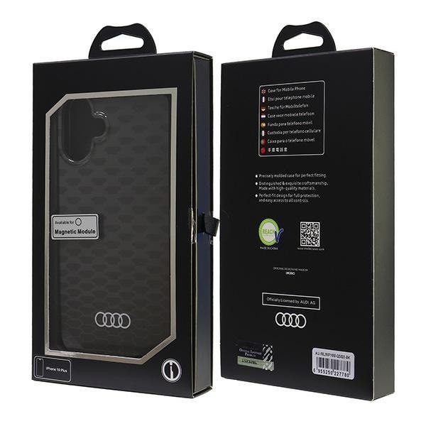 Audi IML Stitching Pattern MagSafe iPhone 16 Plus 6.7" czarny/black